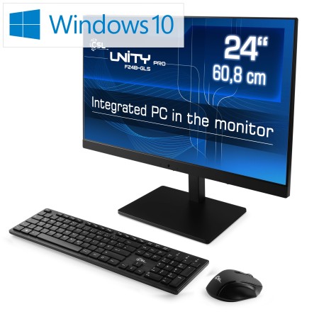 All-in-One-PC CSL Unity PRO F24B-GLS / Windows 10 Home / 128GB+16GB