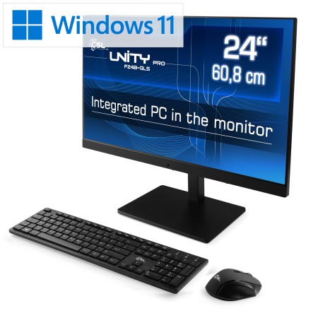 All-in-One-PC CSL Unity PRO F24B-GLS / Windows 11 Home / 128GB+8GB