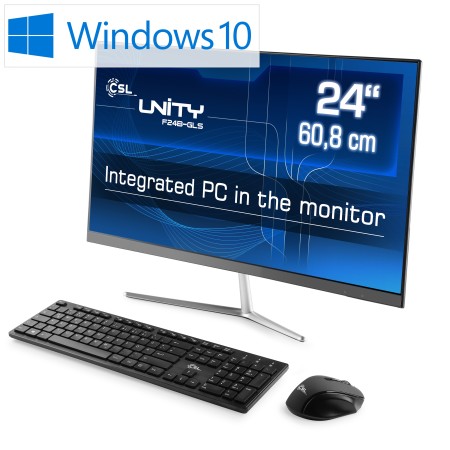All-in-One-PC CSL Unity F24B-GLS / Windows 10 Home / 128GB+16GB