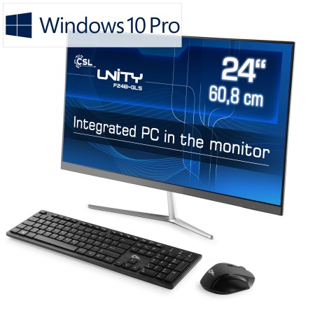 All-in-One-PC CSL Unity F24B-GLS / Windows 10 Pro / 128GB+8GB