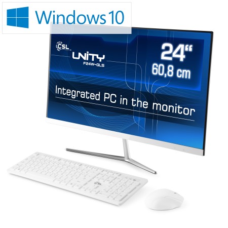 All-in-One-PC CSL Unity F24W-GLS / Windows 10 Home / 128GB+8GB