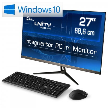 All-in-One-PC CSL Unity F27B-GLS / Windows 10 Home / 256GB+8GB