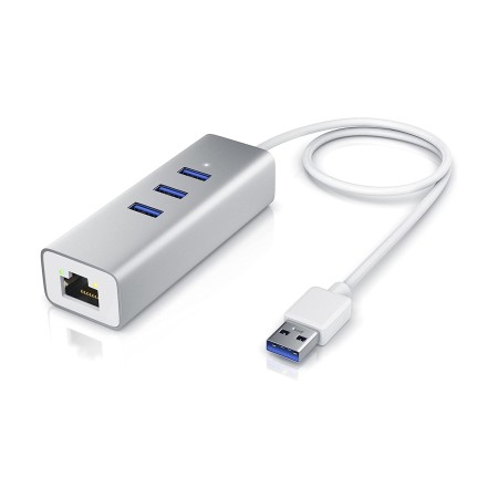 USB 3.2 Hub, 3 Ports, 10/100/1000 MBit/s LAN