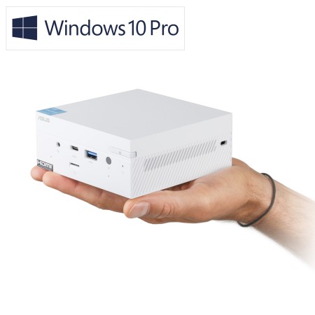 Mini PC - ASUS PN41 weiß / Windows 10 Pro / 500GB+8GB