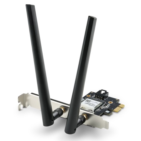 WLAN PCIe Karte 1800 MBit/s (574 MBit/s @ 2,4 GHz), Bluetooth 5.2 - Asus PCE-AX1800