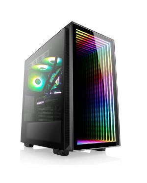Ein leistungsstarker Gaming-PC mit AMD Ryzen 5 CPU, Wasserk&uuml;hlung und GeForce RTX 4060 Ti Grafik.