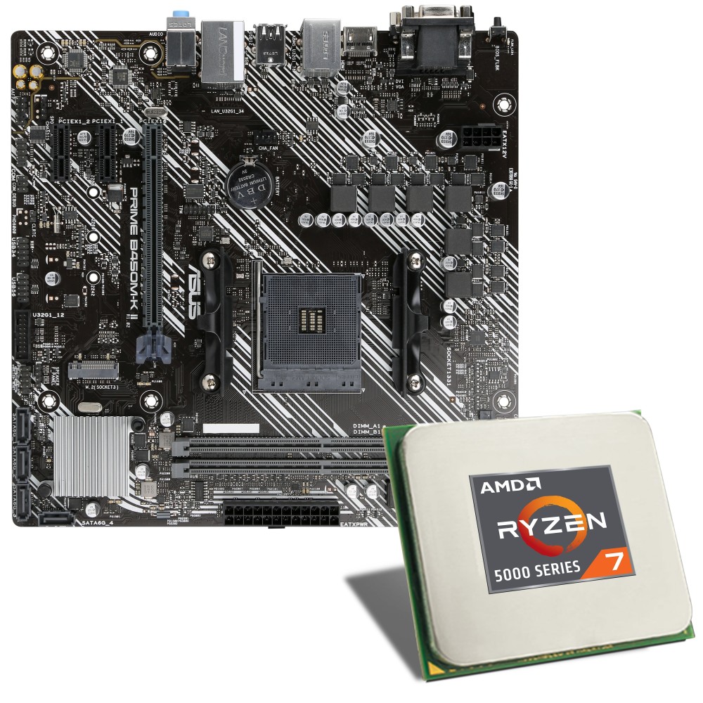 Carte mère AMD Ryzen 5 7500F / MSI Pro A620M-E Bundle