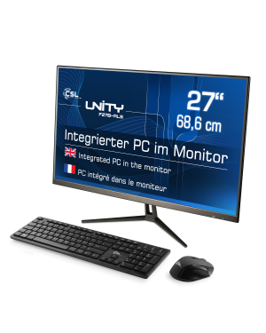 Ein starker, absolut lautloser und energieeffizienter Intel&reg; N200 All-In-One-PC mit 27" Full HD Display, 16 GB RAM und Windows 11 Home.