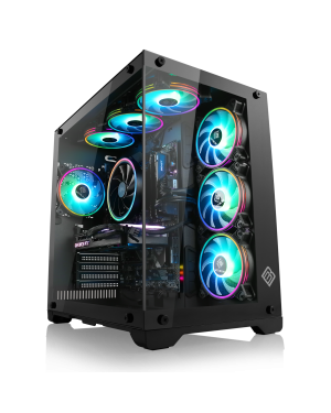 Ein AMD Ryzen 7 Gaming-PC mit starker GeForce RTX 4070 Grafikpower im stylischen RGB/Glas-Design - ma&szlig;geschneidert f&uuml;r satte FPS.