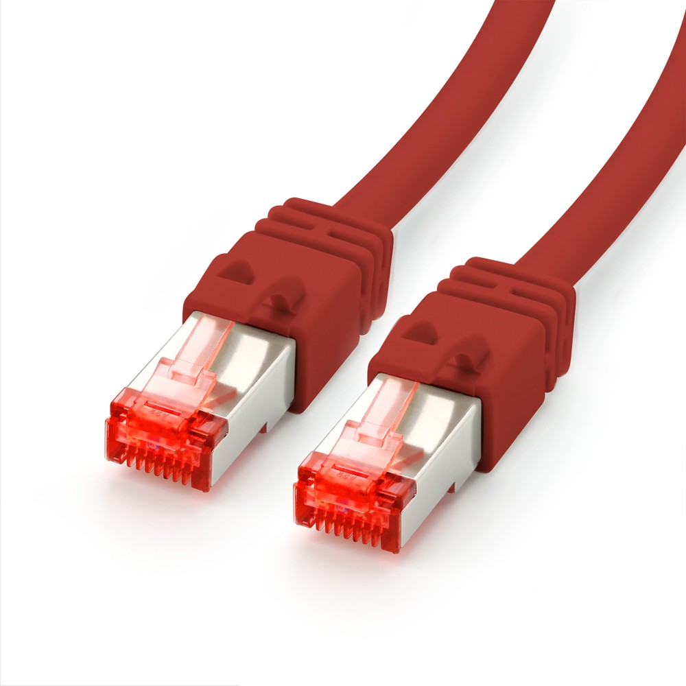 BIGtec 10m Gigabit Ethernet LAN Kabel Netzwerkkabel Rot