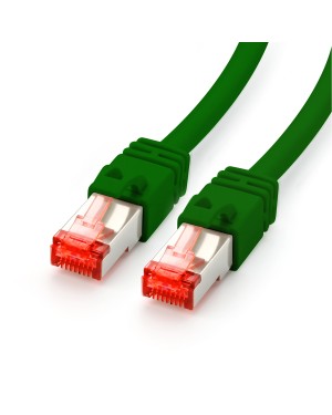 Dieses Cat.7 Netzwerkkabel eignet sich hervorragend für die Verwendung in kabelgebundenen Netzwerken. Der Cat.7 Standard bietet Ihnen hohe Übertragungsgeschwindigkeiten von bis zu 10 Gbit/s mit Betriebsfrequenzen bis zu 500 MHz.