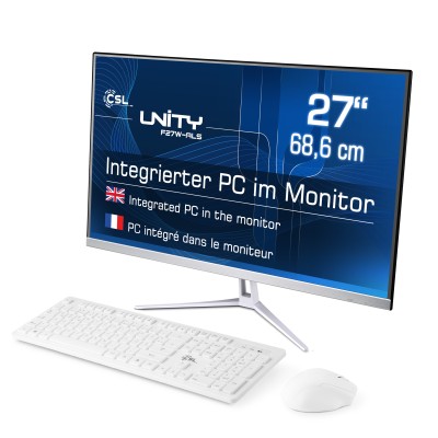 Dieser 27" Intel® N200 AIO-PC mit 16 GB RAM, 2000 GB SSD und Windows 11 Pro besticht durch elegantes Design und lautlosen Betrieb.