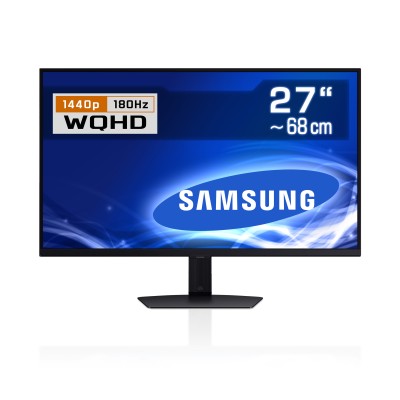 Der Odyssey G5 G50D ist ein leistungsfähiger LED-TFT-Monitor von Samsung mit einer Bildschirmdiagonalen von 27&#8220; und einer maximalen Auflösung von 2560 x 1440 Pixeln.