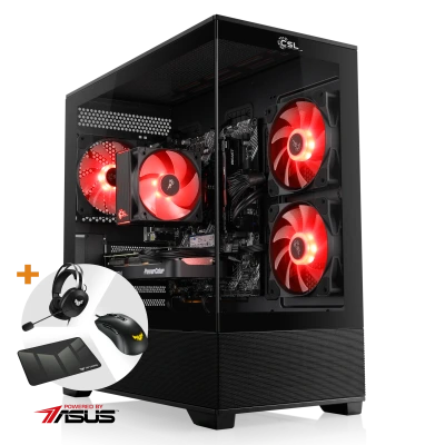 WQHD-Gaming-PC mit Ryzen 7 5700X, Radeon RX 9060 XT 16GB, 16 GB RAM & 1000 GB SSD &ndash; perfekt f&uuml;r Games und Produktivit&auml;t.