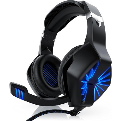 Leistungsstarkes CSL 7.1 Gaming Headset GSH103 schwarz/blau
