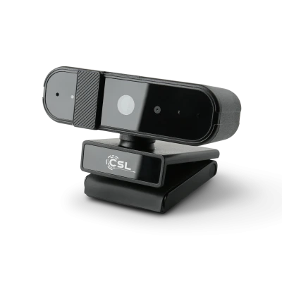Die CSL HelloView Compact v2 WebCam ist eine preiswerte USB WQHD Webcam mit Infrarot-Funktion f&uuml;r die Windows Gesichtserkennung.