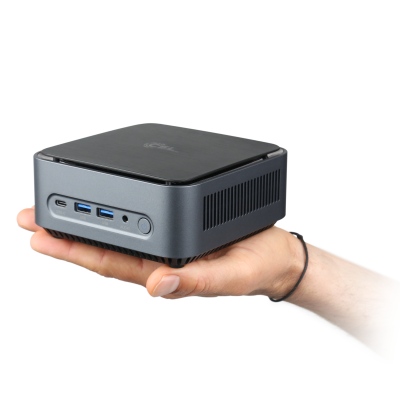 Ein leistungsstarker, lautloser und kompakter Mini-PC mit Intel Pentium Prozessor, 32 GB RAM und 1000 GB SSD.