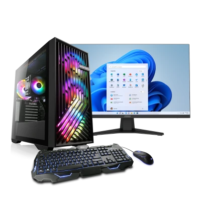 Ein leistungsstarker PC mit AMD Ryzen 7 8700G, 32GB RAM, Windows 11 Home und 27" WQHD MSI Monitor - ideal f&uuml;r Gaming und Video-Streaming.