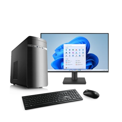 Ein starkes Komplettsystem f&uuml;r Home Office und Multimedia - mit AMD Ryzen&trade; Prozessor, 24" ASUS Full HD-Monitor und Windows 11.