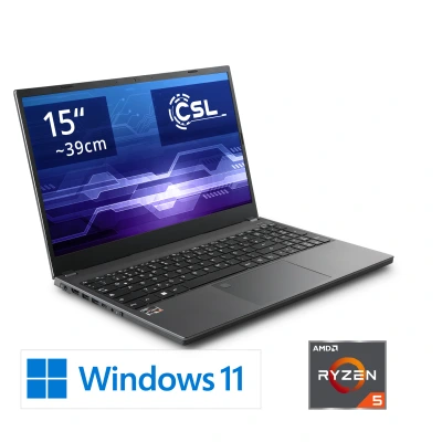 Mit der AMD Ryzen 5 CPU, 16 GB RAM und einer 1000 GB M.2 SSD ist dieses Windows 11 Notebook ein starker Begleiter f&uuml;r Office und Multimedia.