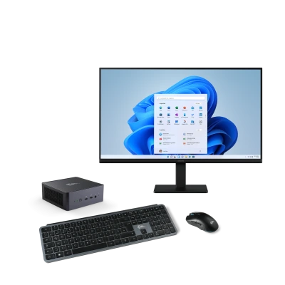 Ein leistungsstarkes Set aus CSL VenomBox 8845HS Mini-PC und 27" Samsung Essential S3 S31C Monitor