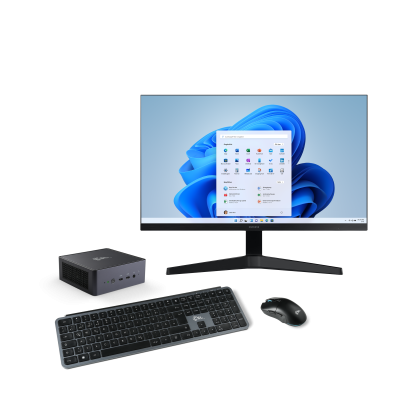 Ein leistungsstarkes Set aus CSL VenomBox 8845HS Mini-PC und 27" Samsung Essential S3 S31C Monitor