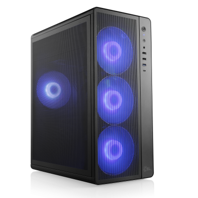 WQHD-Gaming-PC mit Ryzen 5, 32 GB RAM und Radeon RX 9060 XT. KI-Upscaling, Frame Generation und brillante Grafik. Ideal für aktuelle Games.