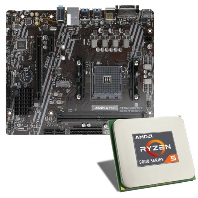 Eine leistungsstarke Systembasis mit AMD Ryzen™ 5 Sechskern-Prozessor der fünften Generation und MSI Mainboard.