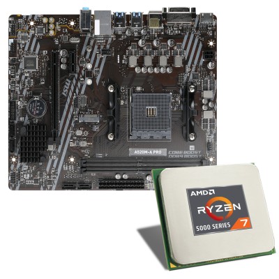 Eine starke Systembasis mit AMD Ryzen™ 7 5700G Achtkern-Prozessor - ideal für den Eigenbau eines Multimedia-/Gaming-PCs.