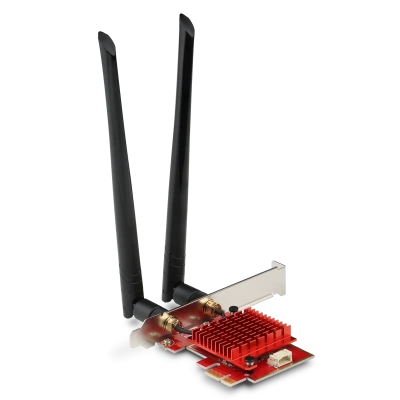 Die WLAN PCIe Karte 2400 MBit/s (600 MBit/s @ 2,4 GHz) - CSL PAX-2400 bietet hervorragende &Uuml;bertragungsraten f&uuml;r Ihr drahtloses Netzwerk!