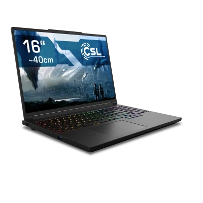 High-FPS Gaming-Laptop: XMG PRO 16 Max mit RTX 5070 Ti Grafik, Intel Core i9‑14900HX Prozessor, 16" 300 Hz WQHD-Display und Windows 11.