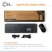 CSL Logix Pro wireless Tastatur und Maus, schwarz