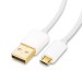 microUSB auf USB 2.0 Kabel, 1,0 m, weiß