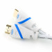 HDMI 2.0 Kabel, 3 m, weiß/blau