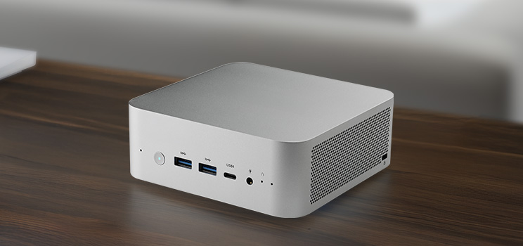 Kompakter CSL VenomBox AI Mini PC, optimiert für AI-Anwendungen und High-End Computing