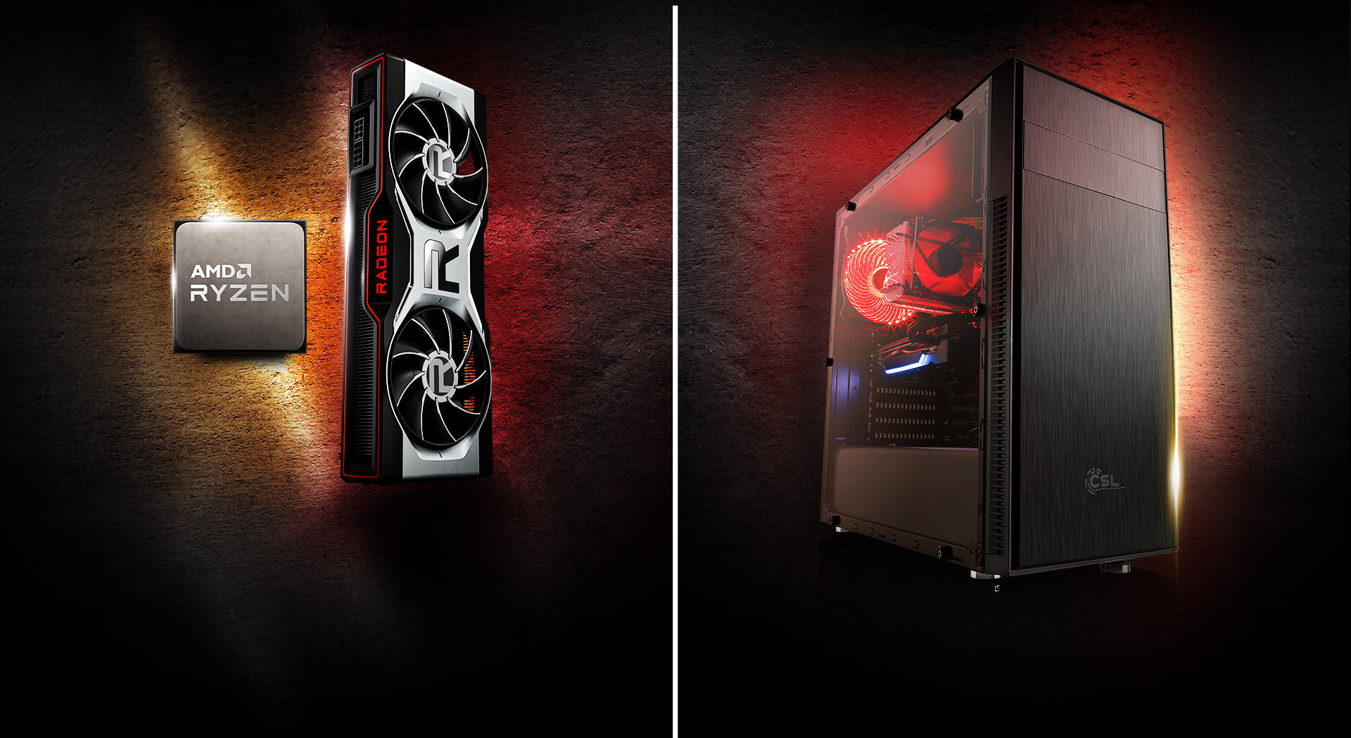 AMD Ryzen™ CPU + Radeon™ Grafikkarte - Header image