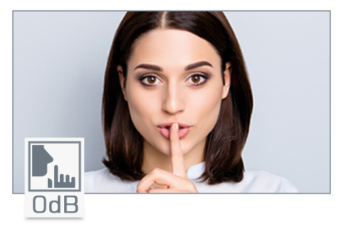 0dB Absolut lautloser Betrieb da keine mechanischen Bauteile verbaut sind
