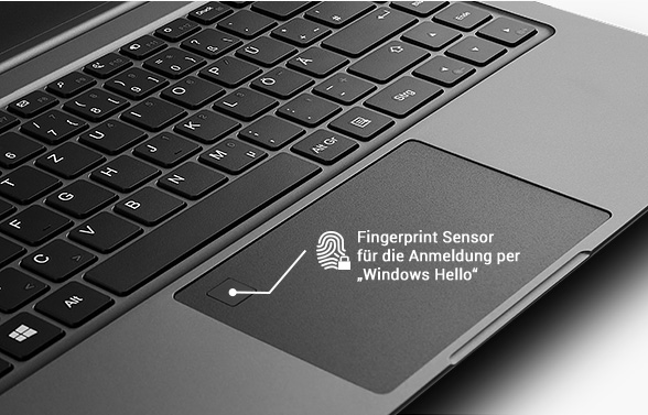 CSL R'Evolve C14i Fingerprint Sensor für die Anmeldung via Windows Hello