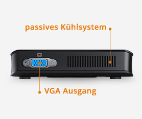 CSL Narrow Box Ultra HD Compact v5 Rückansicht mit Anschlussbezeichnung